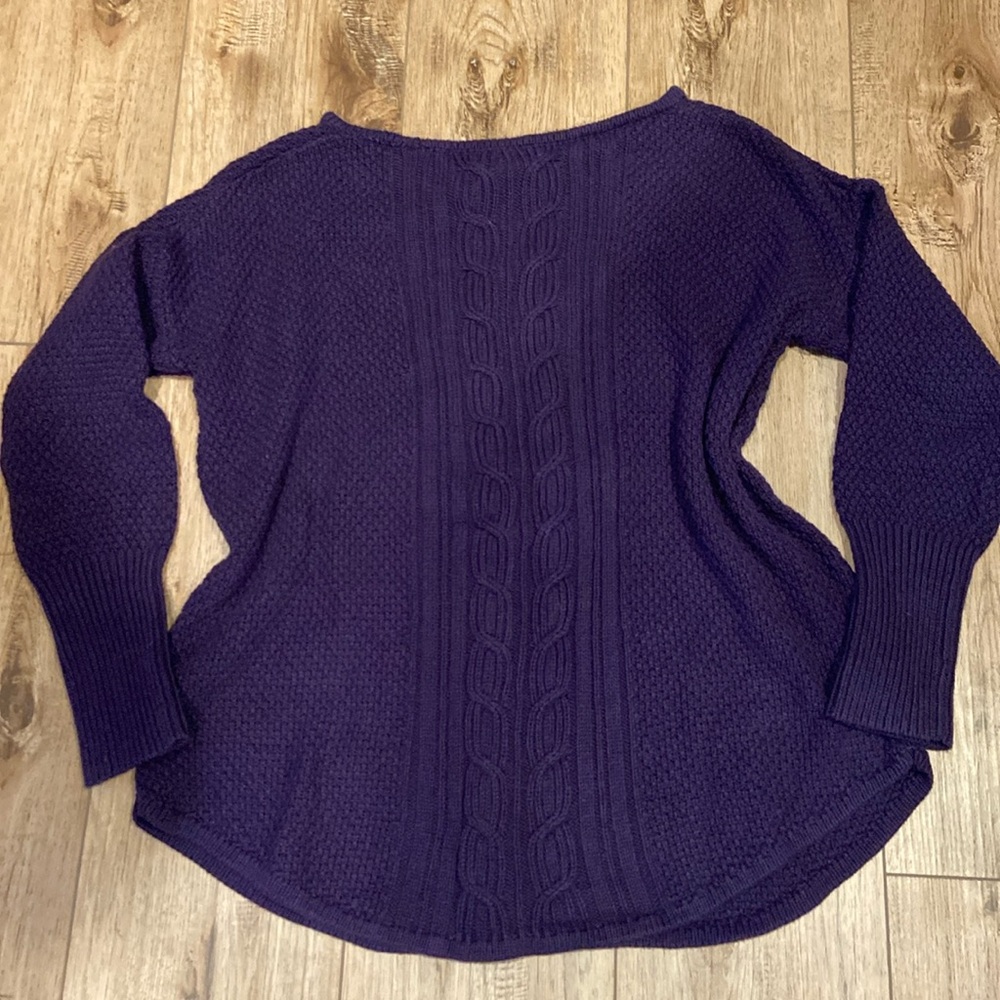 Chaps purple sweater Sz L